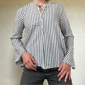 Madewell Black and White Button Down Shirt